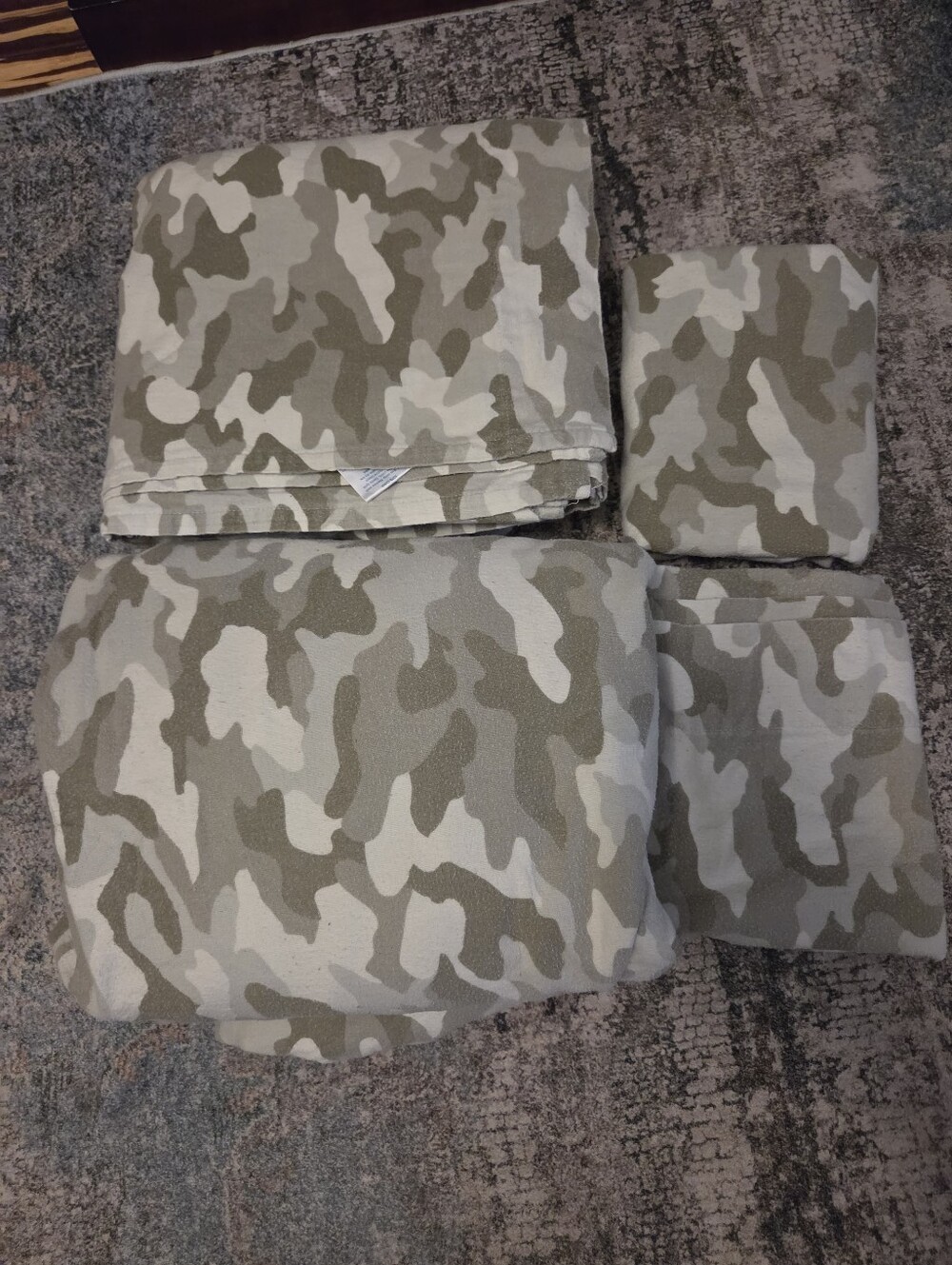 Home Classics Kohl's Camo Sheet Set King Size Camouflage EUC